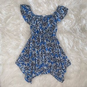 Blue Summer Handkerchief Dress